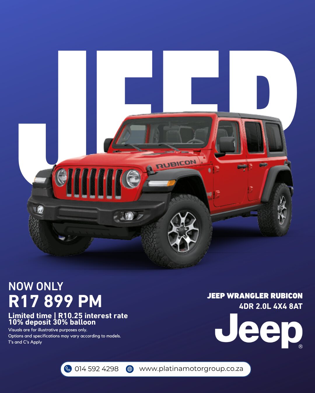 Jeep Wrangler Rubicon 4DR 2.0L 4×4 8AT image from Jeep Rustenburg